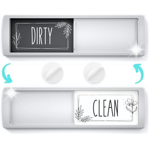 Stylish Dishwasher Magnet Clean Dirty Sign - Ideal Clean Dirty Magnet - Picture 1 of 6